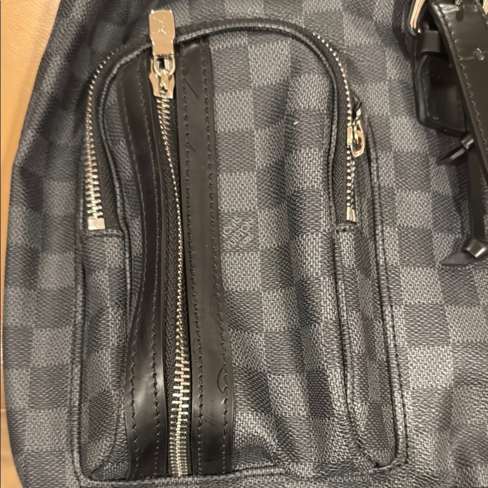 Brand New Black Checkered Backpack - Picture 7 of 12